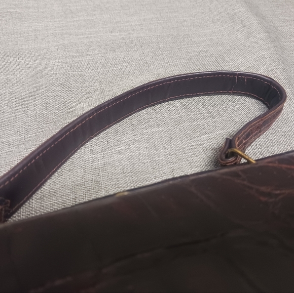 Vintage genuine alligator leather lined handbag - Picture 10 of 16